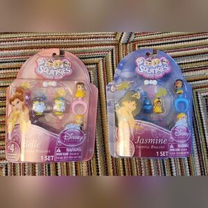 NIB Disney Princess Squinkies Surprise Bracelet 2012 Jasmine Belle Aladdin Rare